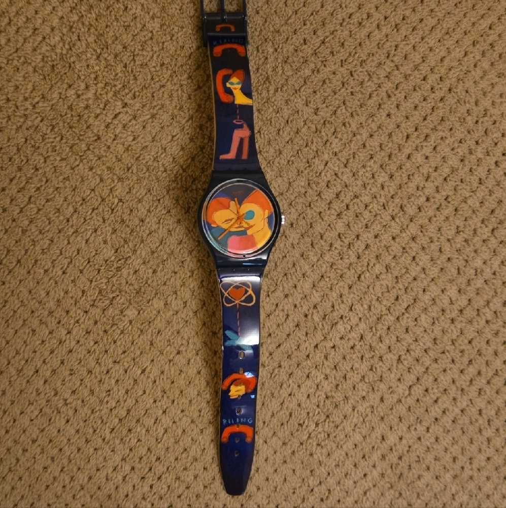 Colorful Swatch Graphic Watch